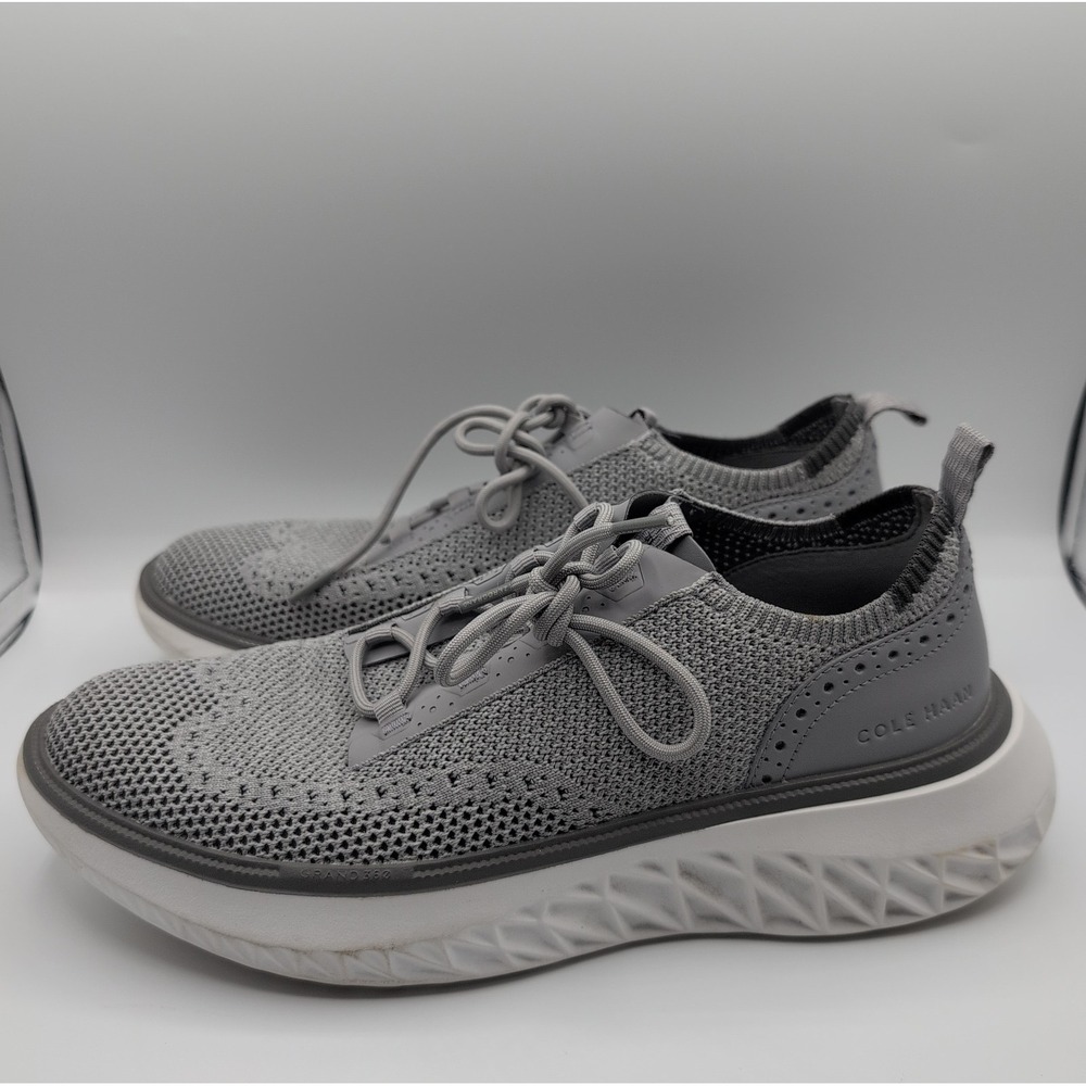 Cole Haan Zerogrand WFA Stitchlite Shoes Men's Size 9.5 M Gray Wingtip C37051 - Picture 2 of 12